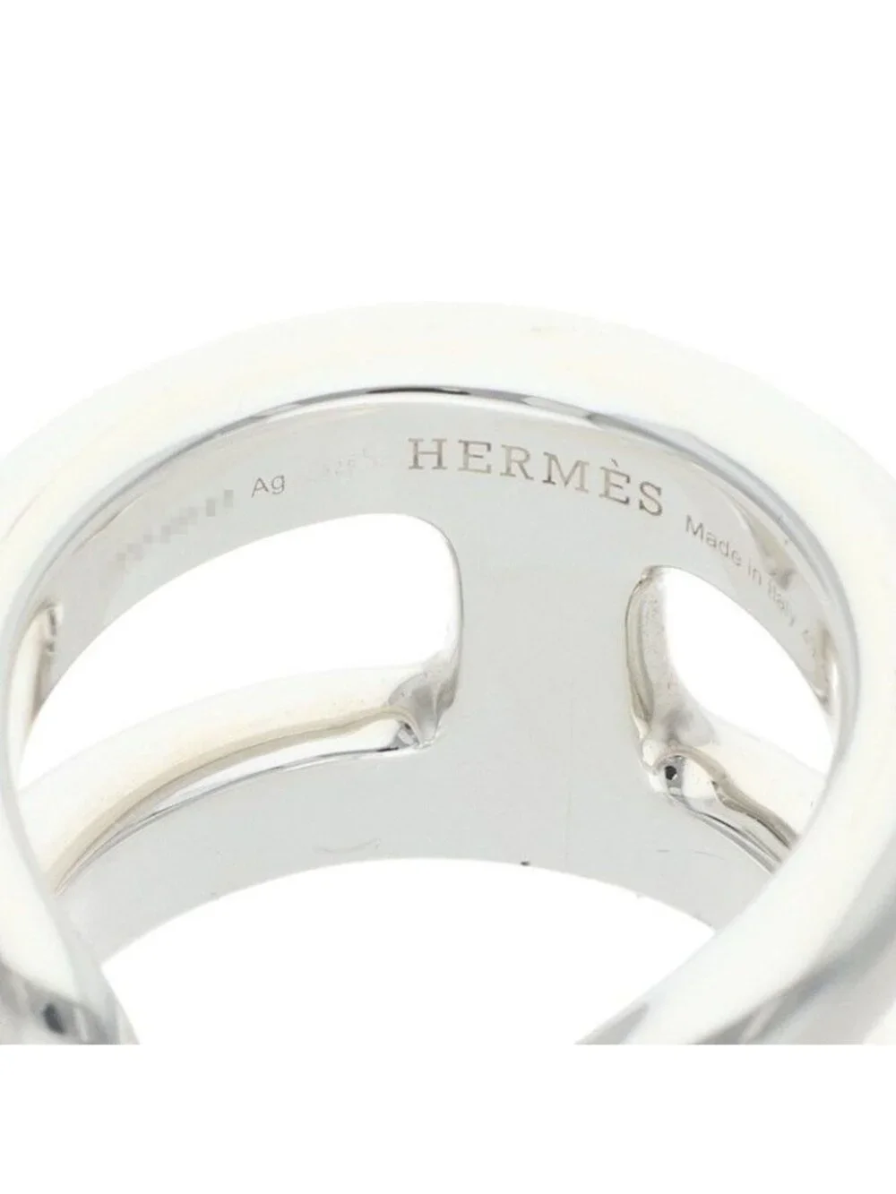 Hermes Osmose PM Silver Ring